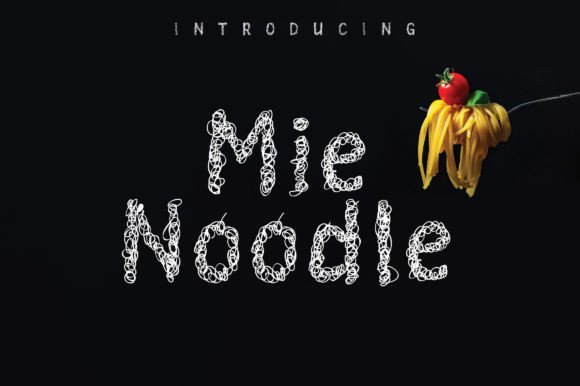 Mie Noodle Font - Featured Image