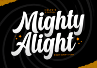 Mighty Alight Font - Featured Image