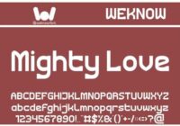 Mighty Love Font - Featured Image