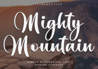 Mighty Mountain Font - Featured Image