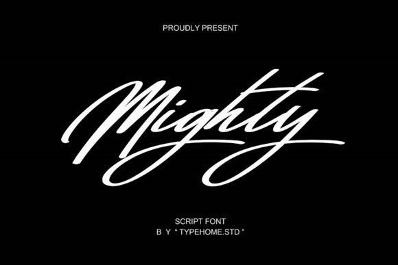 Mighty Script Font - Featured Image