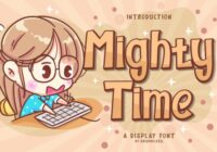 Mighty Time Font - Featured Image