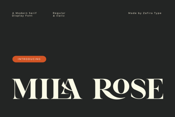 Milarose Regular Font - Featured Image