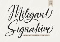 Milegant Signature Font - Featured Image