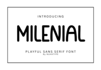 Milenial Font - Featured Image