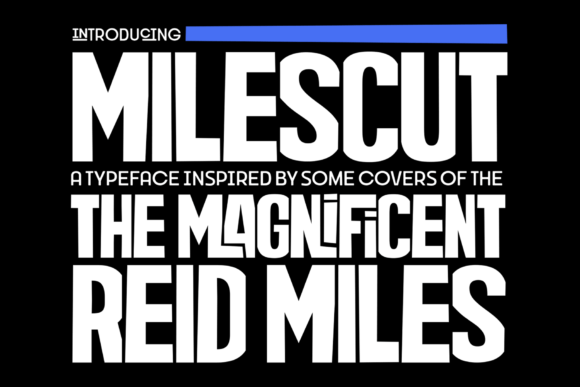 Milescut Font - Featured Image