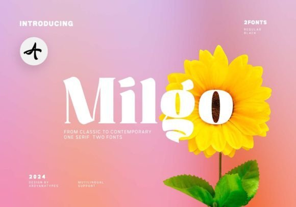 Milgo Font - Featured Image