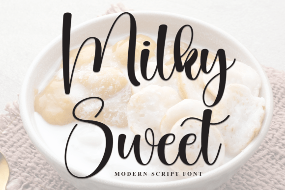 Milky Sweet Font - Featured Image