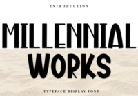 Millennial Works Font - Featured Image