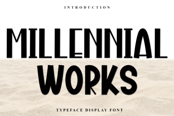 Millennial Works Font - Featured Image