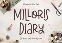 Milloris Diary Font - Featured Image