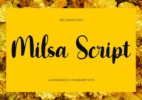 Milsa Script Font - Featured Image
