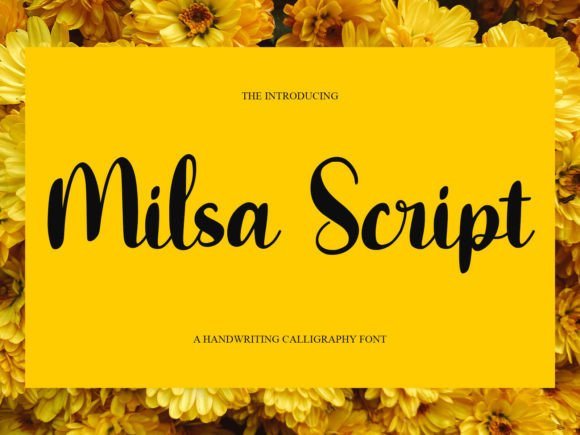 Milsa Script Font - Featured Image
