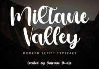 Miltane Valley Font - Featured Image