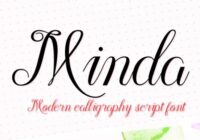 Minda Script Font - Featured Image
