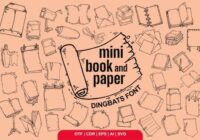 Mini Book and Paper Font - Featured Image