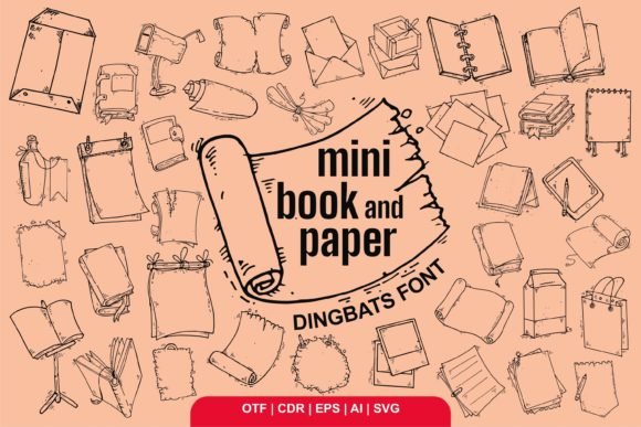 Mini Book and Paper Font - Featured Image