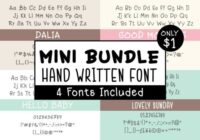 Mini Bundle Font - Featured Image