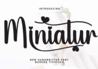 Miniatur Font - Featured Image