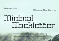 Minimal Blackletter Font - Featured Image