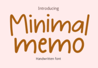 Minimal Memo Font - Featured Image