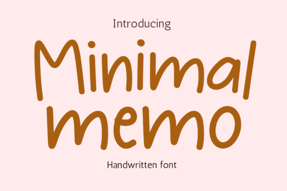 Minimal Memo Font - Featured Image