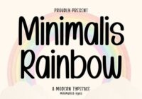 Minimalis Rainbow Font - Featured Image