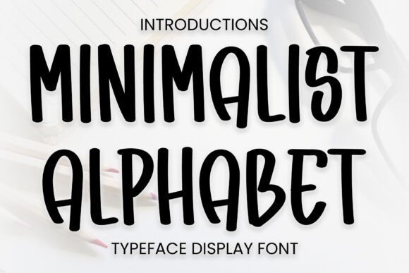 Minimalist Alphabet Font - Featured Image