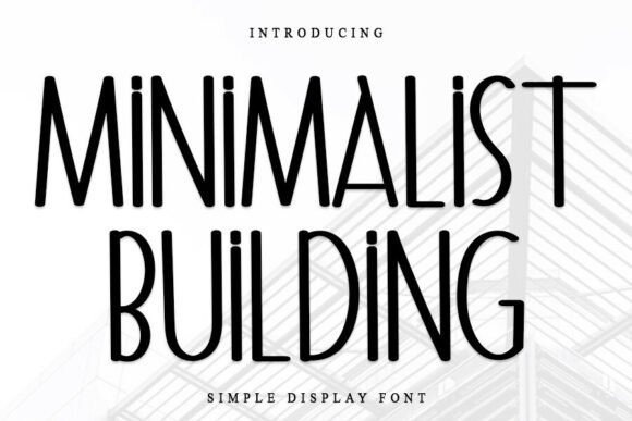 Minimalist Building Font - Featured Image