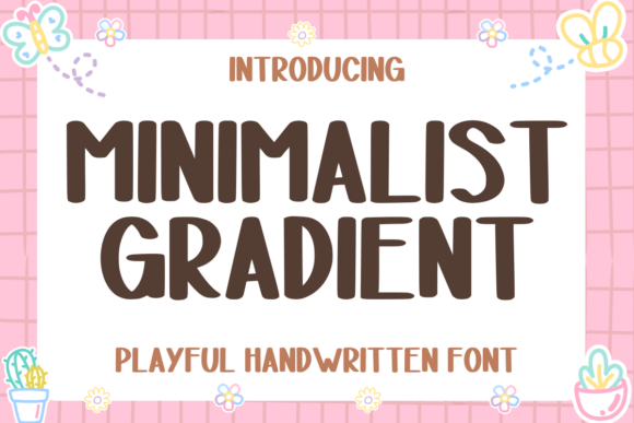 Minimalist Gradient Font - Featured Image