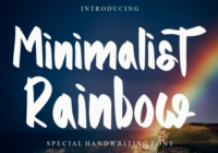 Minimalist Rainbow Font - Featured Image