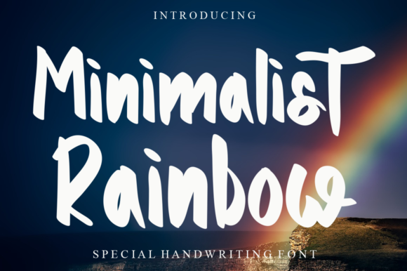 Minimalist Rainbow Font - Featured Image