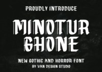 Minotur Ghone Font - Featured Image