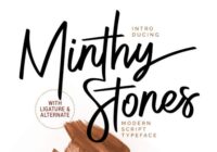 Minthy Stones Font - Featured Image