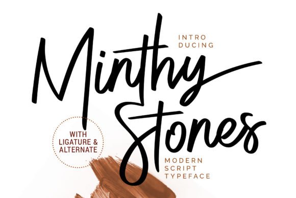 Minthy Stones Font - Featured Image