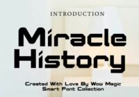 Miracle History Font - Featured Image