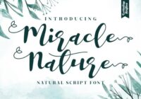Miracle Nature Font - Featured Image