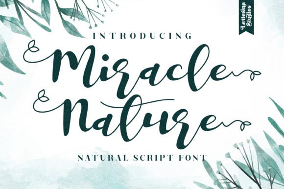 Miracle Nature Font - Featured Image