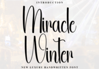 Miracle Winter Font - Featured Image