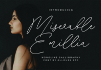Miserable Emillia Font - Featured Image