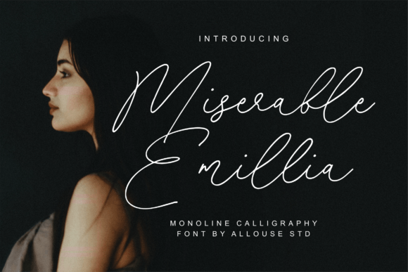 Miserable Emillia Font - Featured Image