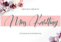 Miss Karttiny Font - Featured Image