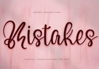 Mistakes Font - Featured Image