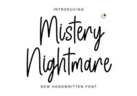 Mistery Nightmare Font - Featured Image