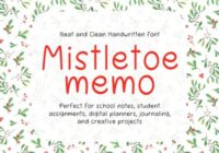 Mistletoe Memo Font - Featured Image