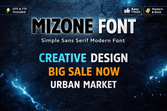 Mizone Font - Featured Image