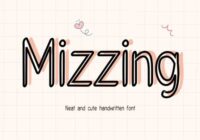 Mizzing Font - Featured Image