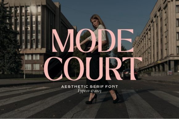 Mode Court Font - Featured Image