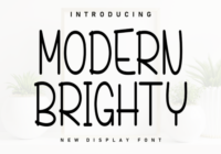 Modern Brighty Font - Featured Image