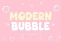 Modern Bubble Font - Featured Image